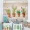 Designart - Cacti In Ceramic Pots In Gentle Tones I - Botanical Print on Natural Pine Wood